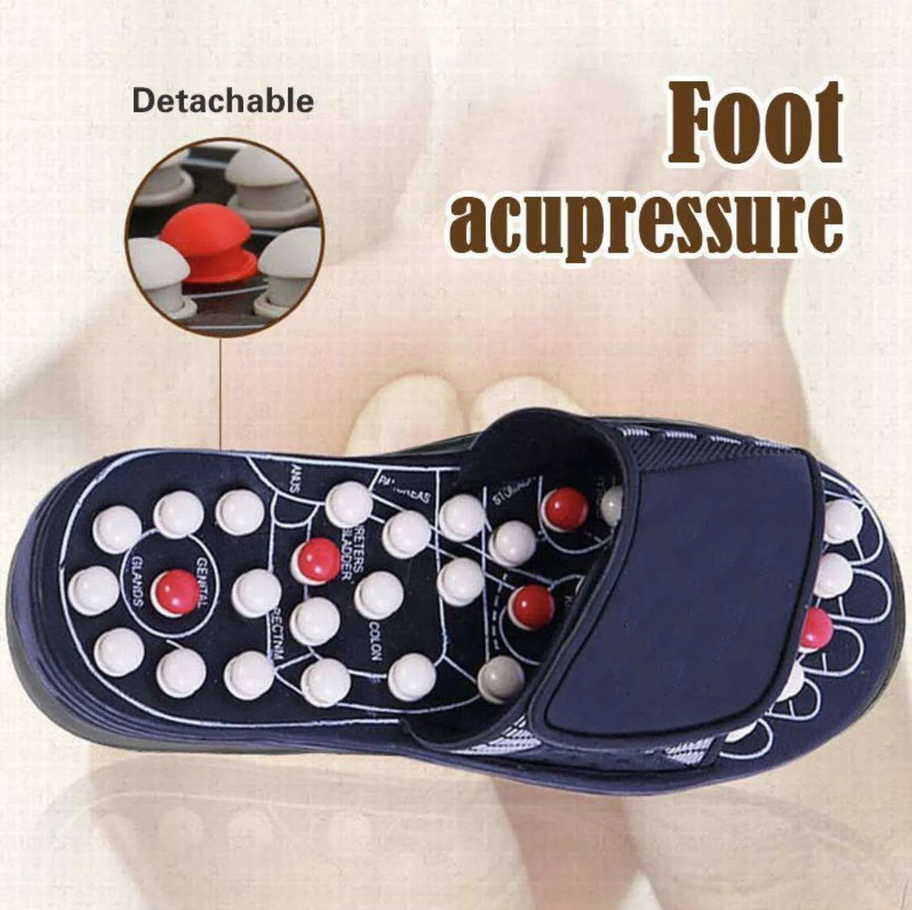 Acu-Pressure Relief Foot Massage Slippers