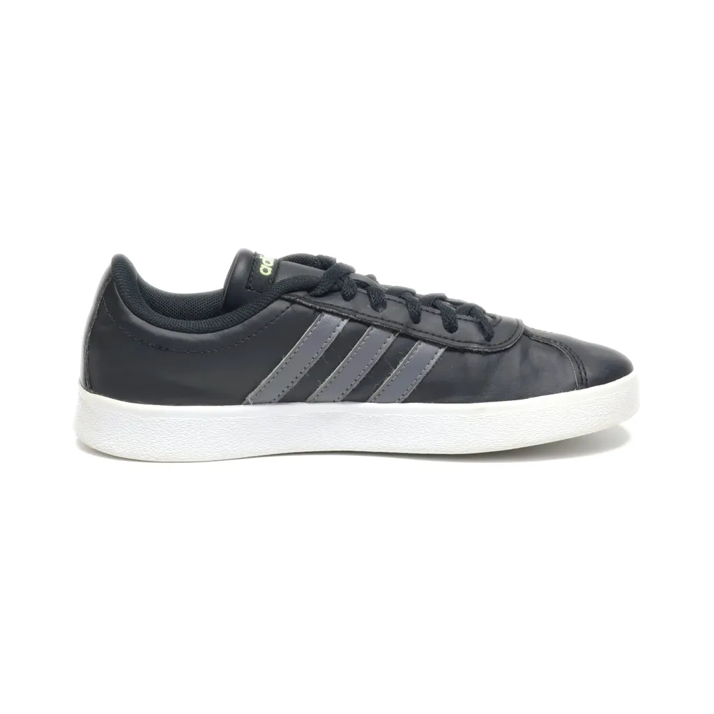 Adidas Court 2.0 Sneakers Pu Leather Black Colour For Kids