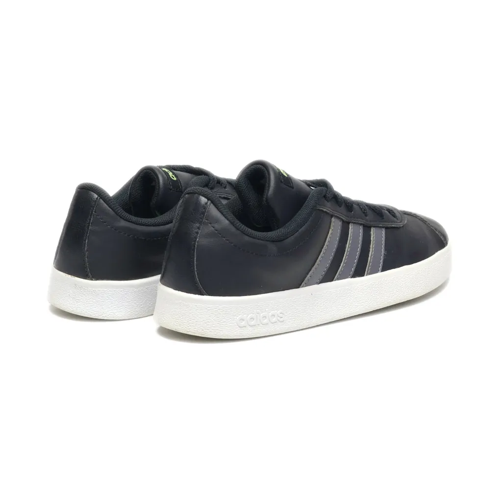 Adidas Court 2.0 Sneakers Pu Leather Black Colour For Kids