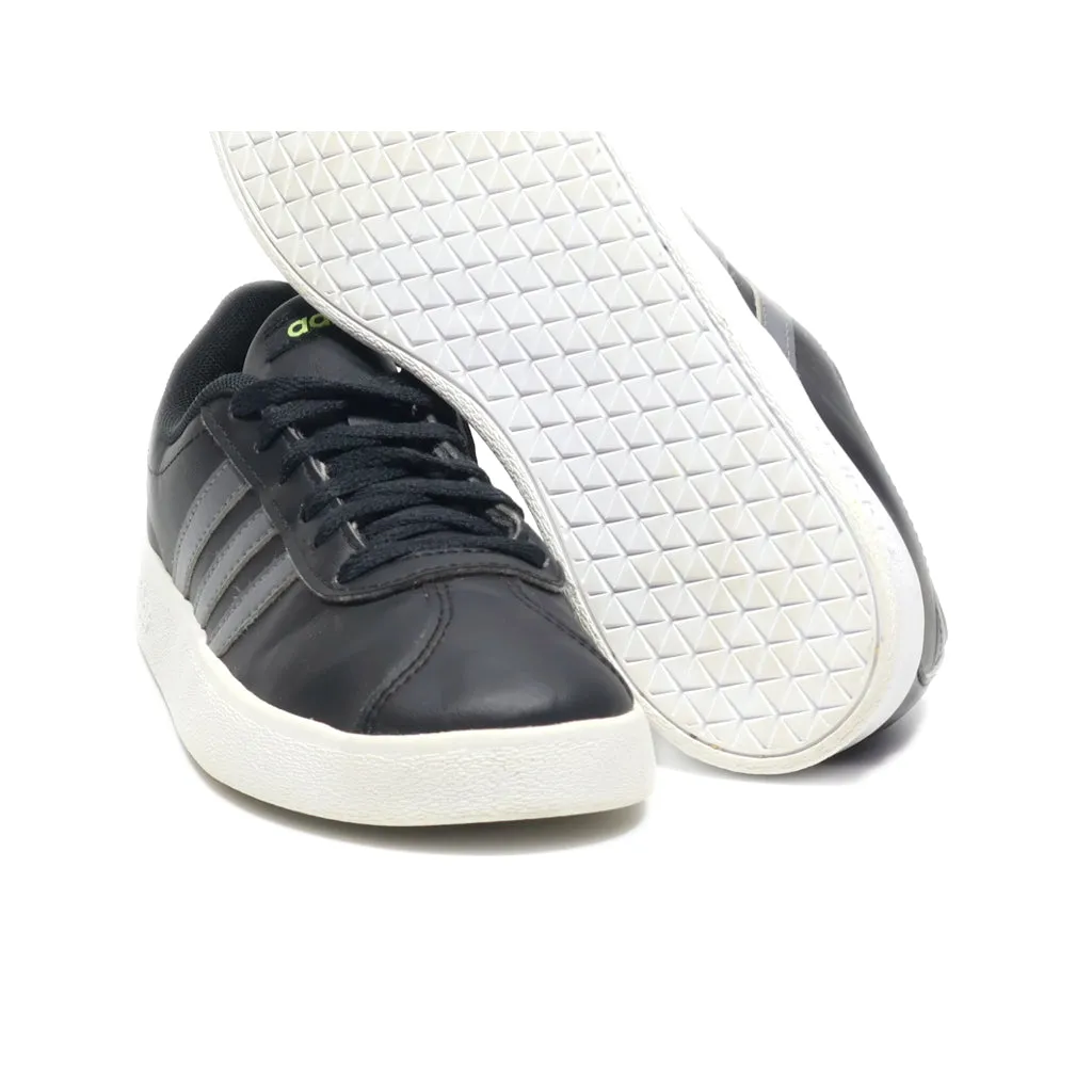 Adidas Court 2.0 Sneakers Pu Leather Black Colour For Kids