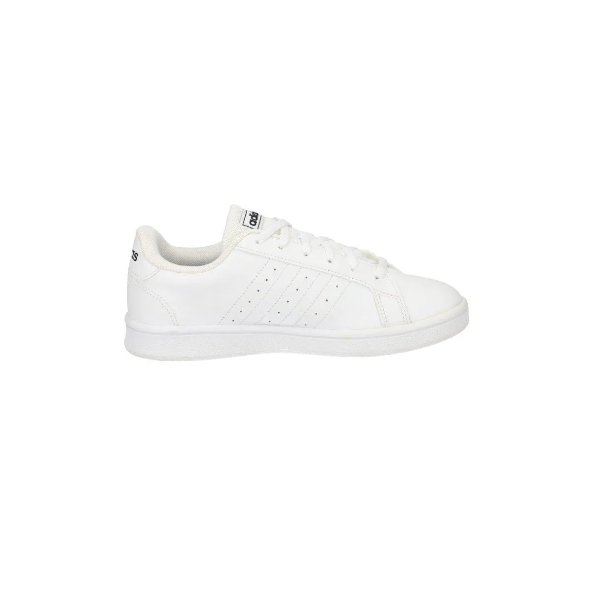 Adidas Grand Court Base Low-Top Sneakers Leather White Colour For Women