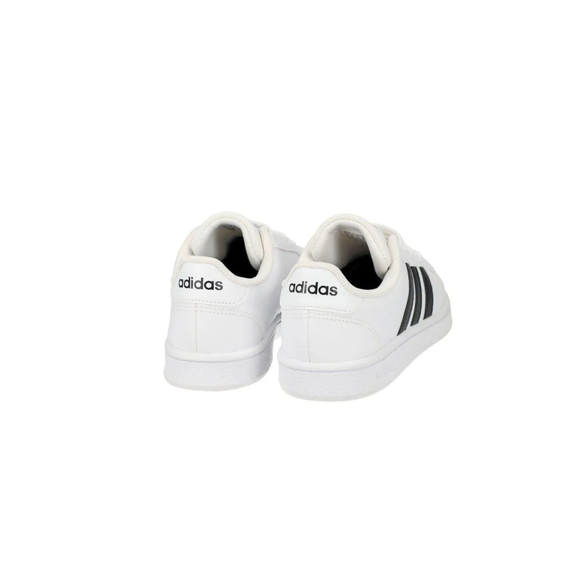 Adidas Grand Court Base Low-Top Sneakers Leather White Colour For Women