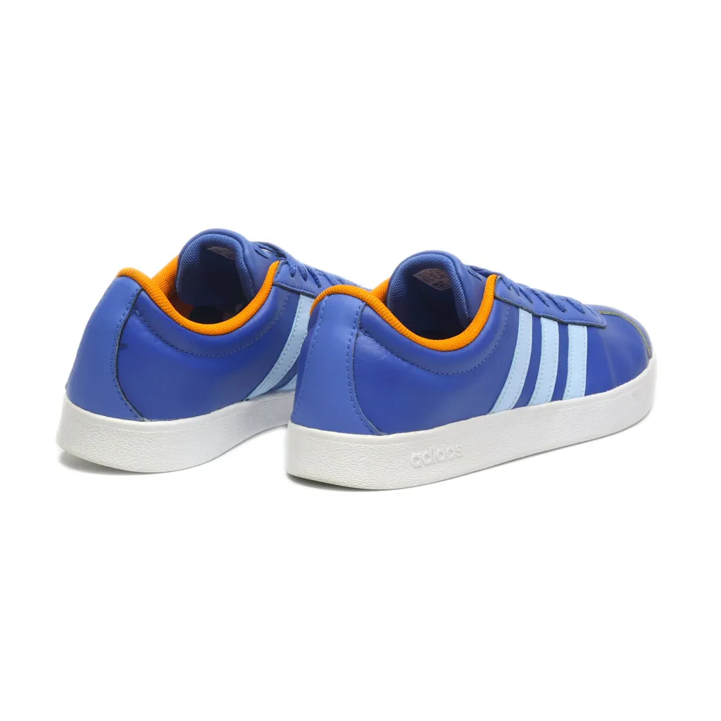 Adidas Vi Court 2.0 Low-Top Sneakers Leather Blue Colour For Women