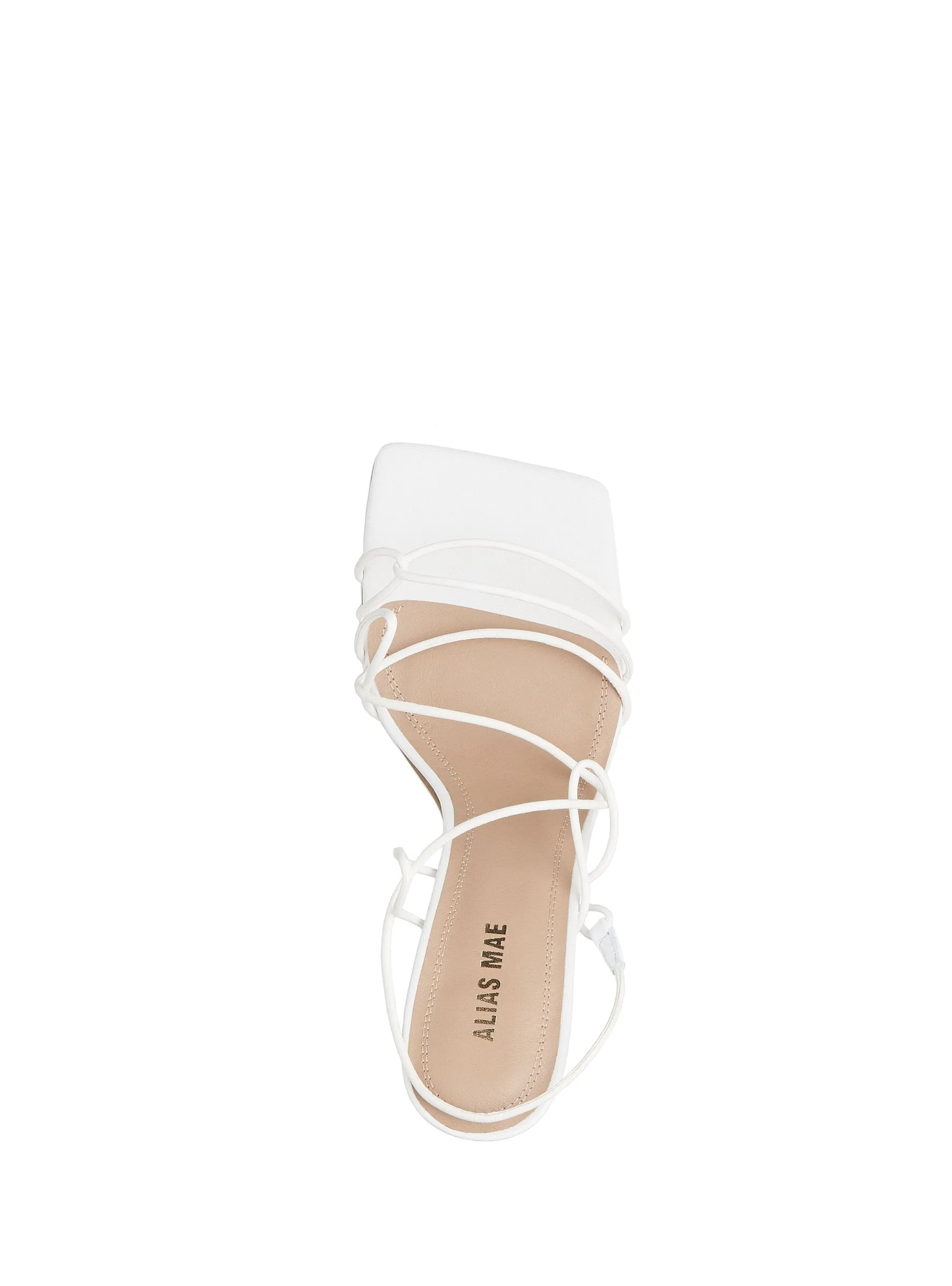 Alias Mae WOMENS LEYLA LEATHER HEELS - IVORY