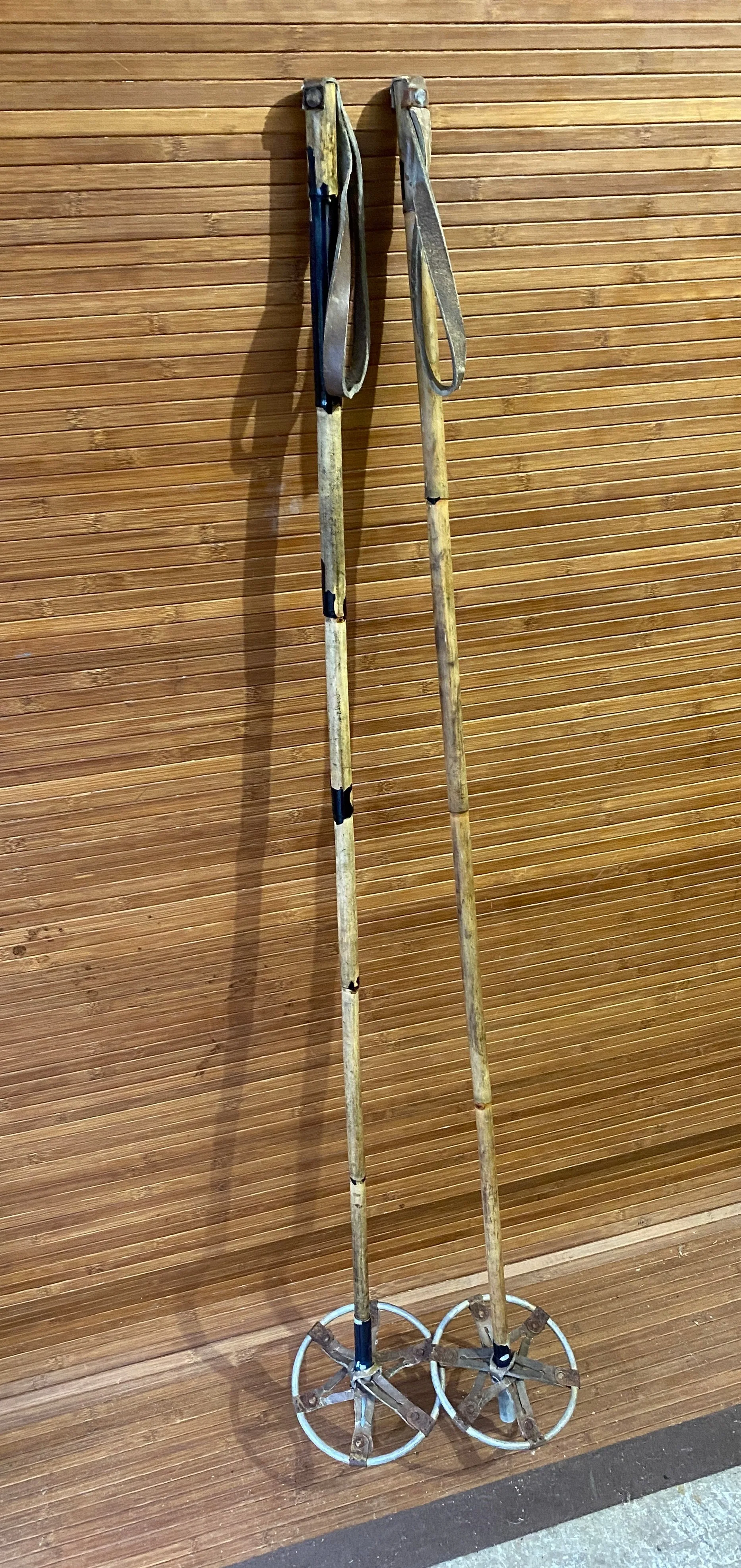 Antique Bamboo Ski Poles