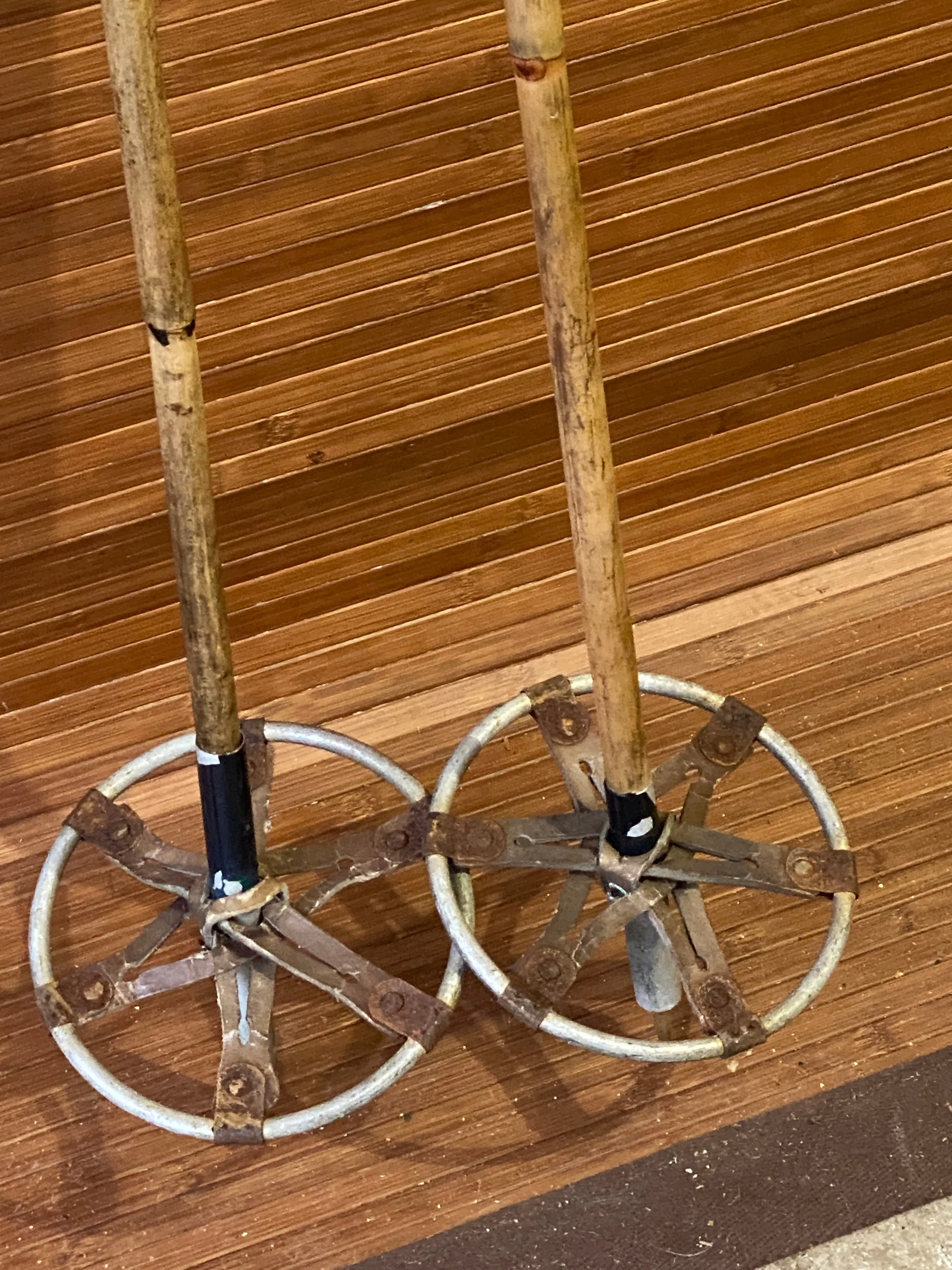 Antique Bamboo Ski Poles