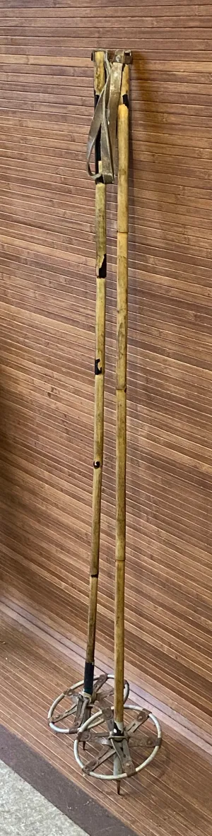 Antique Bamboo Ski Poles