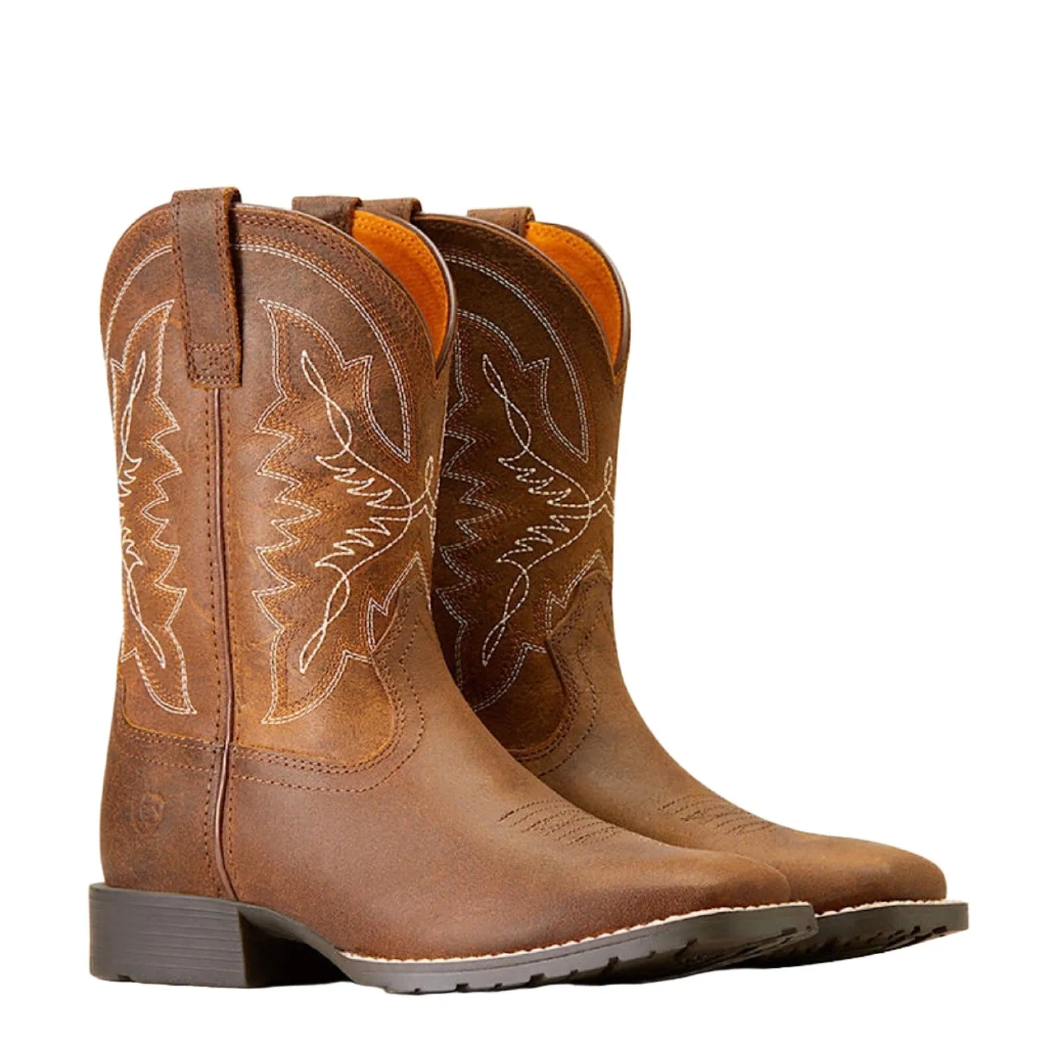 Ariat Kid's Hybrid Rancher Western Boot Distressed Tan