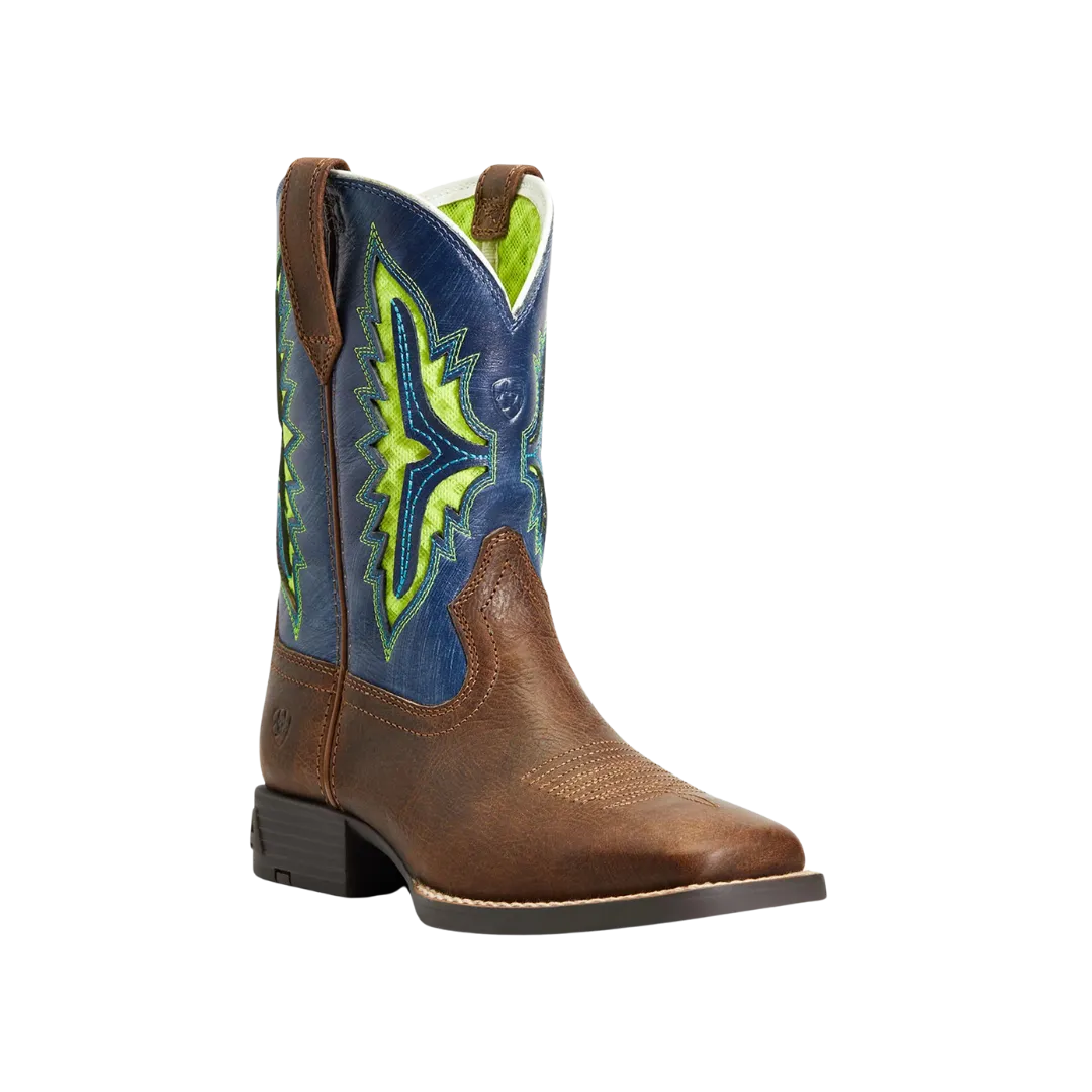 Ariat Kid's Koel VentTEK Western Rowdy Rust Square Toe Boot