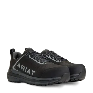 Ariat Ladies Outpace Black & Charcoal Composite Toe Sneakers 10040324