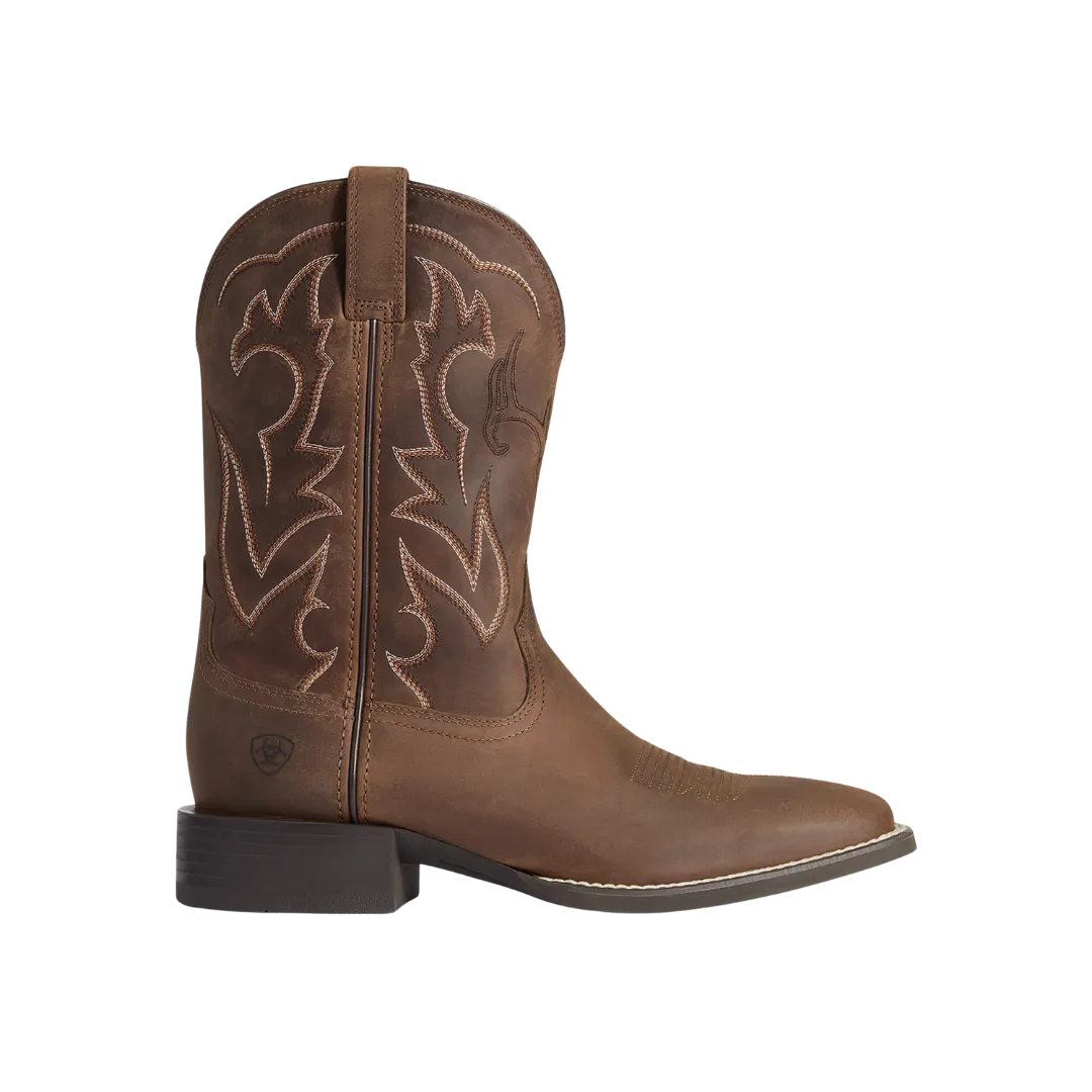 Ariat Men's Sport Outdoor Deer Skull Distressed Brown Boots