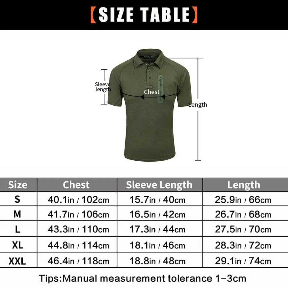 Army Tactical Outdoor Quick-Dry Camo Polo Sleeve