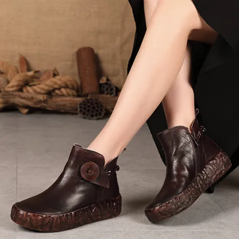 Autumn Winter Retro Casual Women's Non-Slip Boots| Gift Shoes