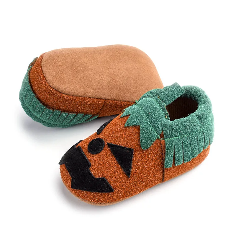 Baby Girls Boys Halloween Pumpkin Cosplay Slip-on Shoes Soft First Walking Children Canvas Shoes Kids Girls Walking Shoes