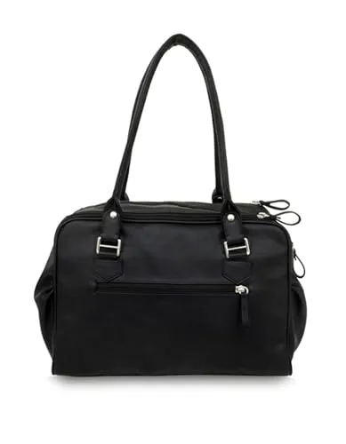 Baggit Women Black Duffle Handbag Medium Size | Ladies Stylish Casual Purse Bag