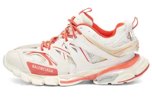 Balenciaga Track Worn Out Sneakers, White/Red