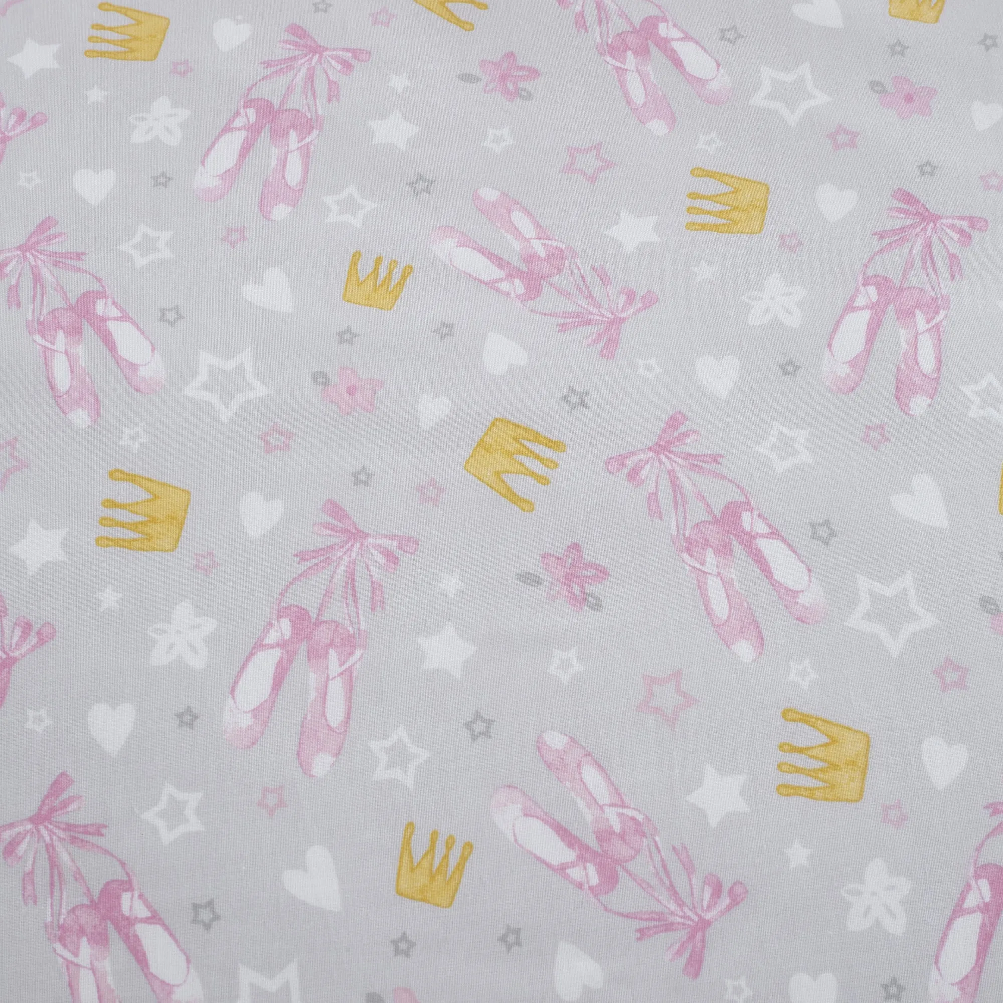 Ballet Dancer 25cm Fitted Bed Sheet by Bedlam in Pink