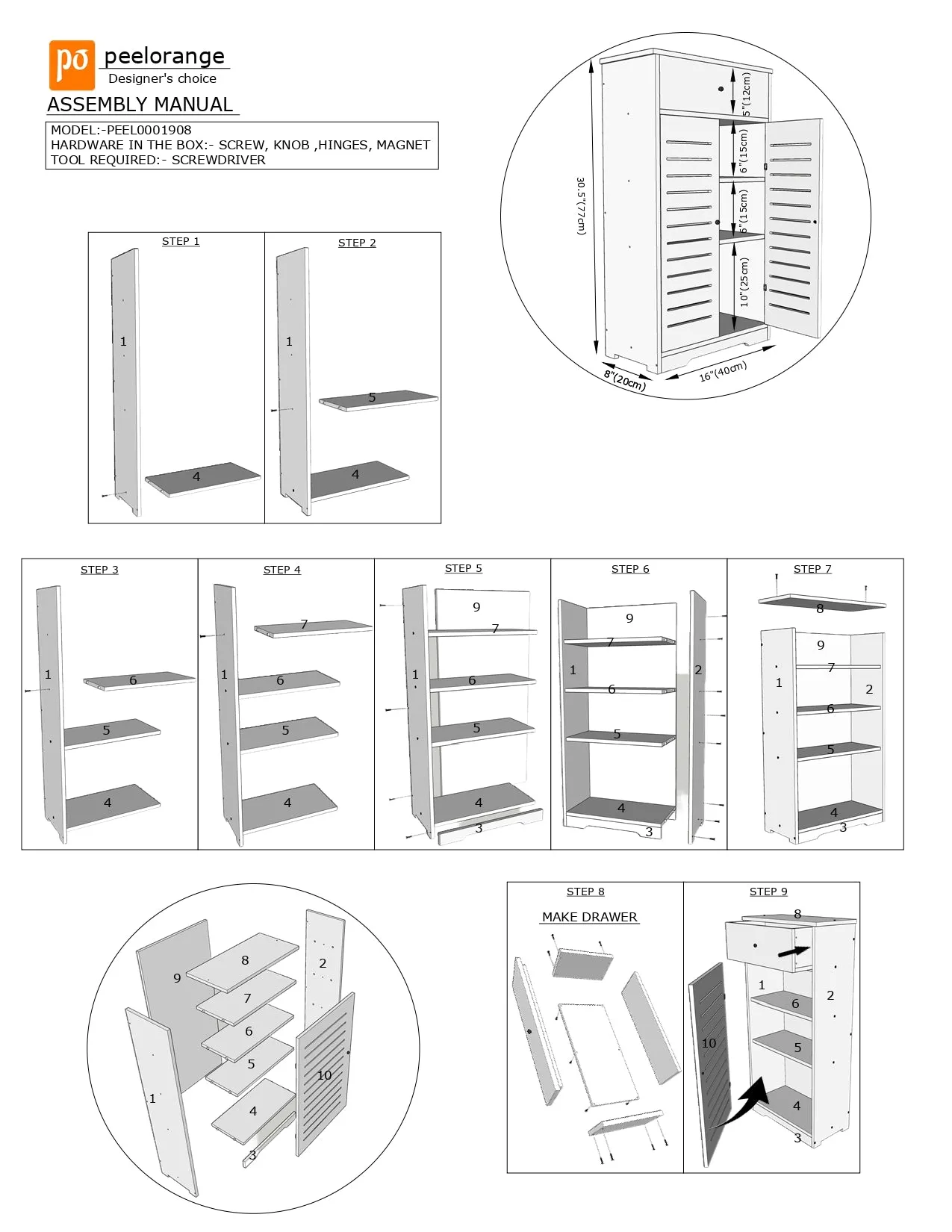 Bathroom PVC Floor Standing Storage Cabinet For Multipurpose Use By Miza