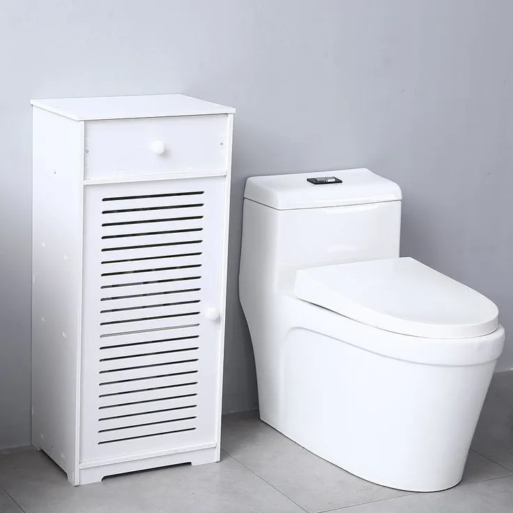 Bathroom PVC Floor Standing Storage Cabinet For Multipurpose Use By Miza