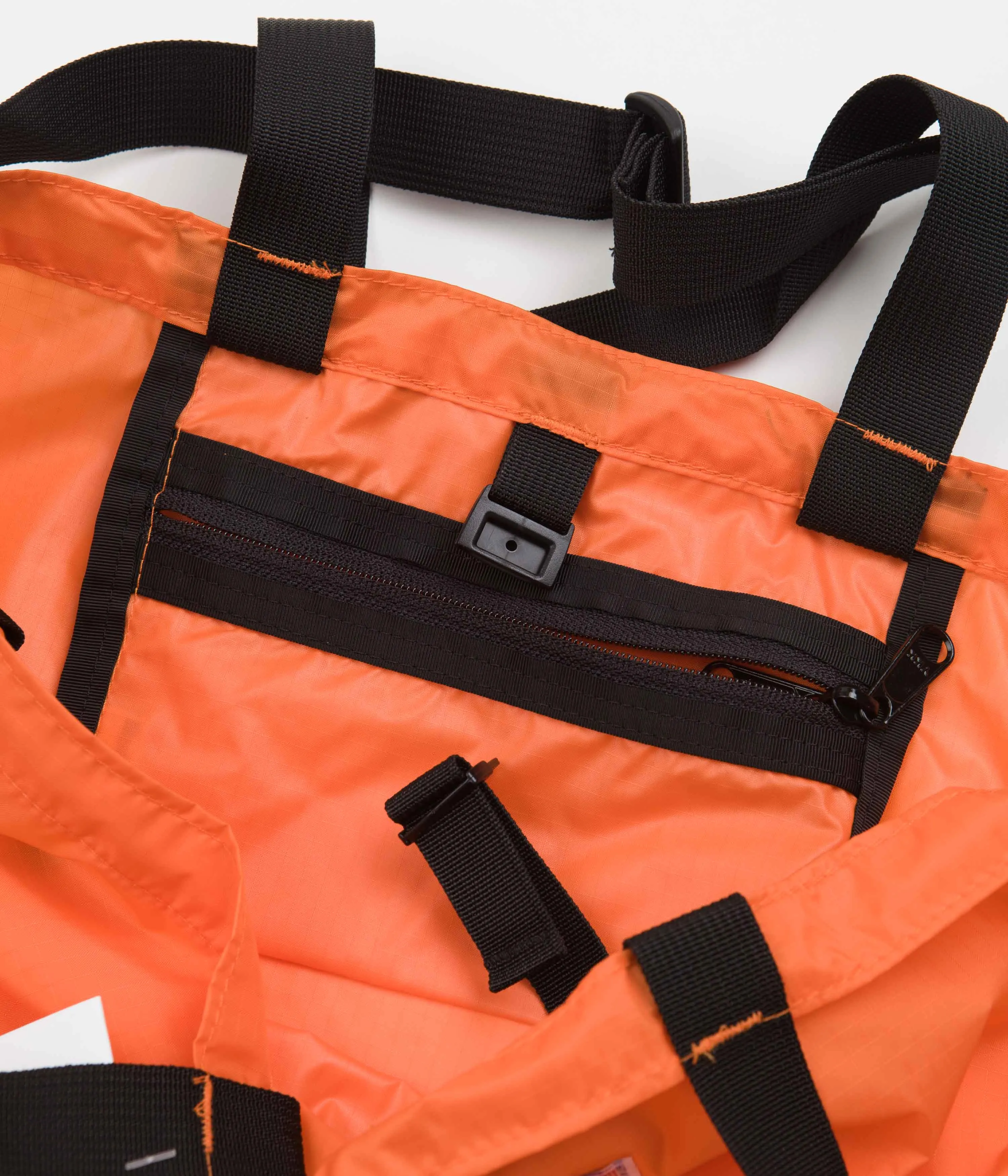 Battenwear Packable Tote Bag - Orange / Black