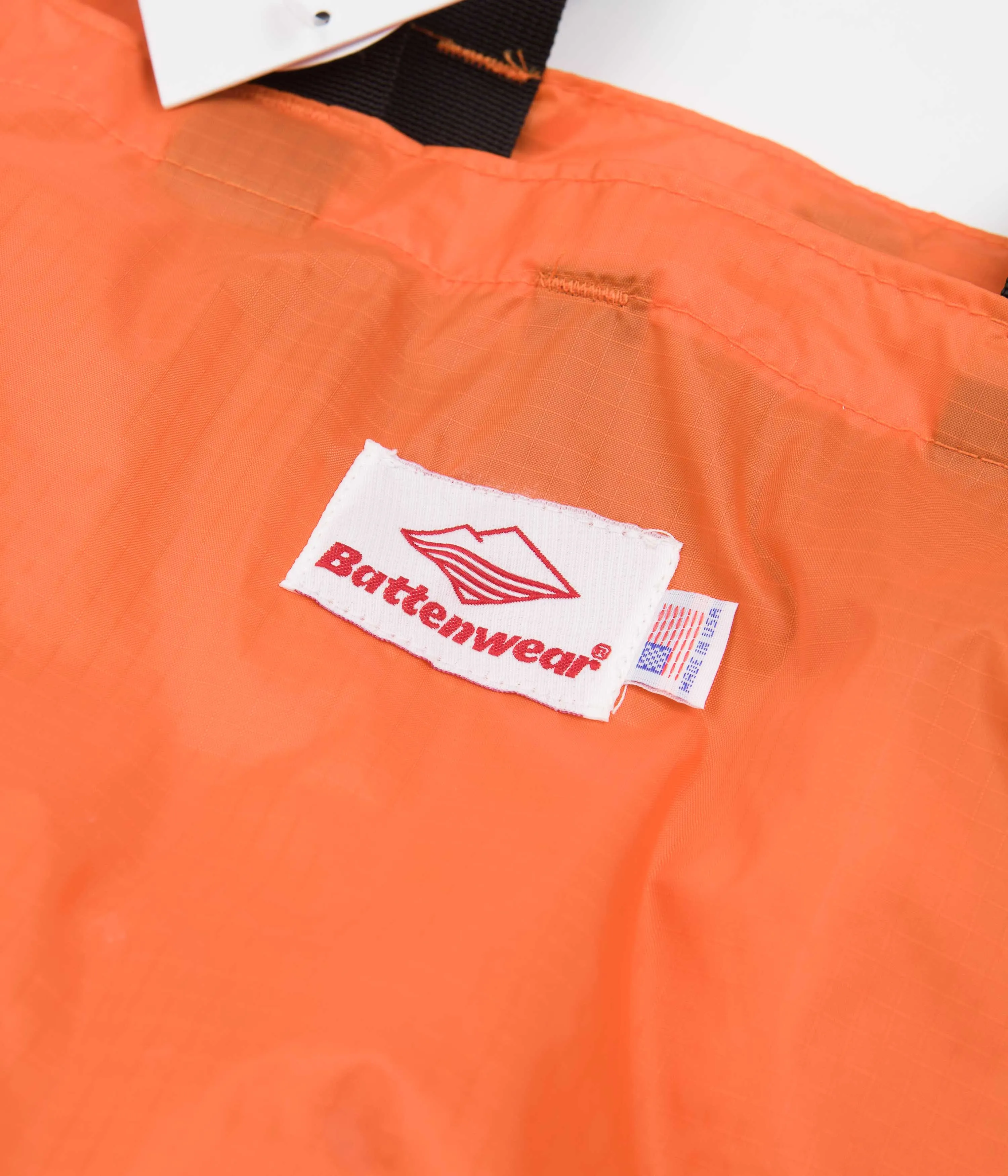 Battenwear Packable Tote Bag - Orange / Black