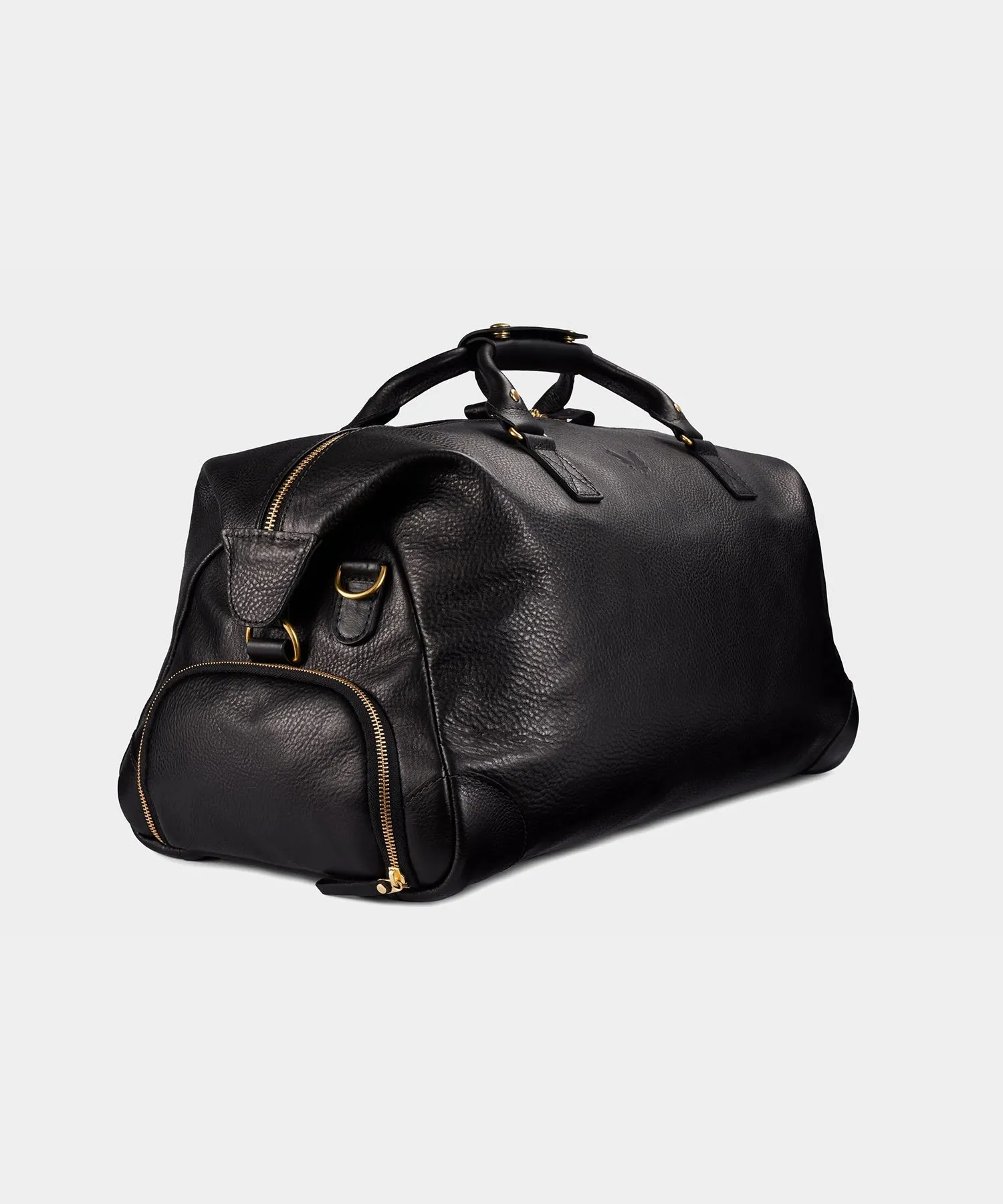 Bennett Winch Leather Weekender in Black