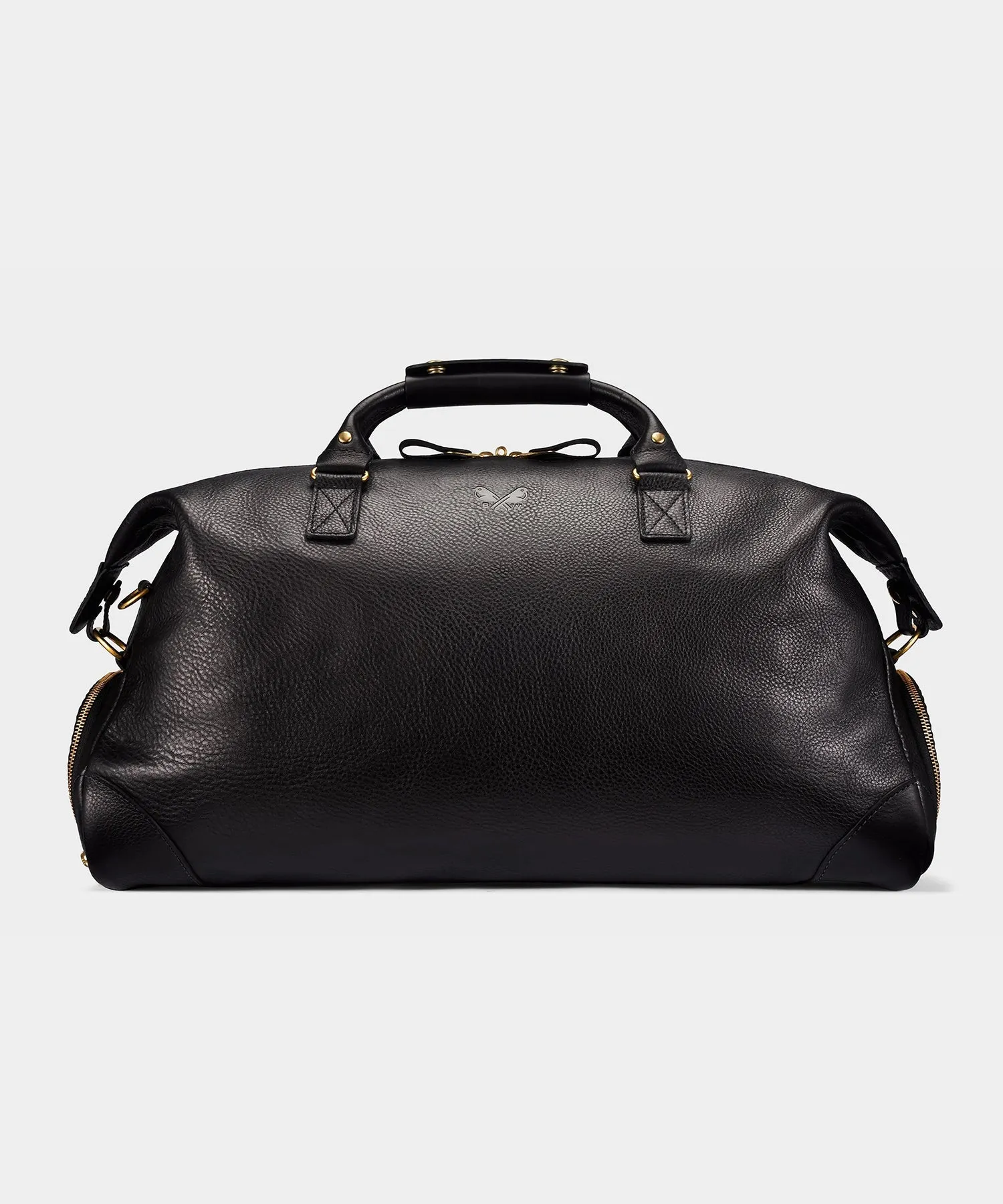 Bennett Winch Leather Weekender in Black