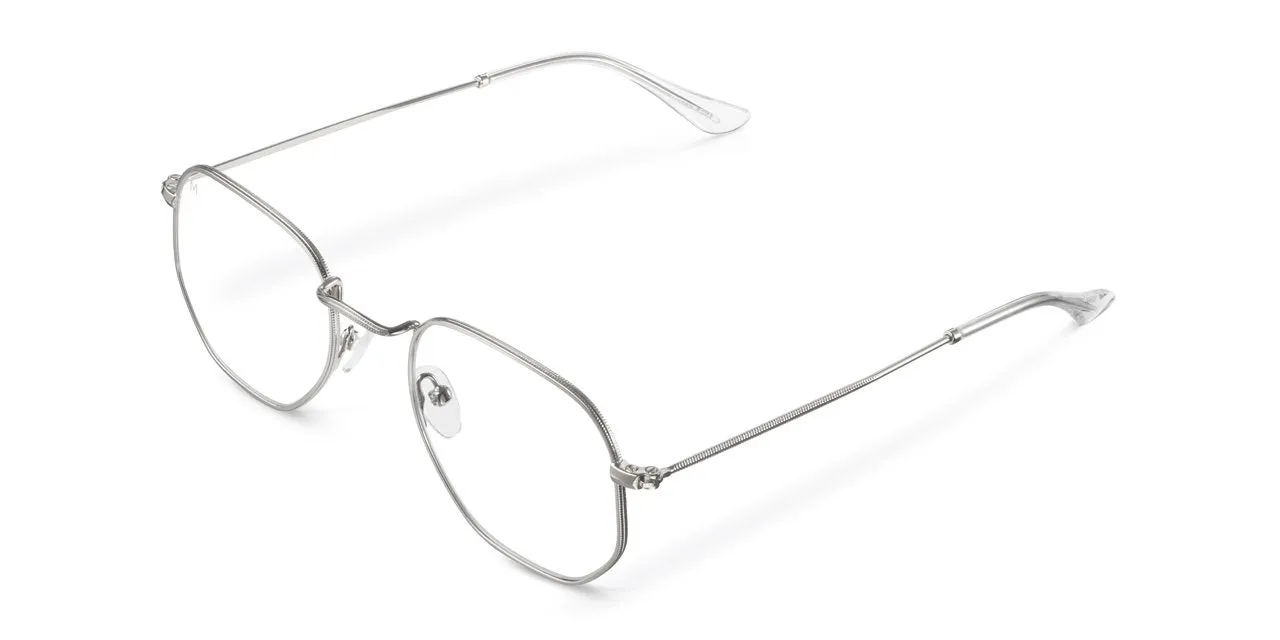 Bluelight Glasses Eyasi Silver