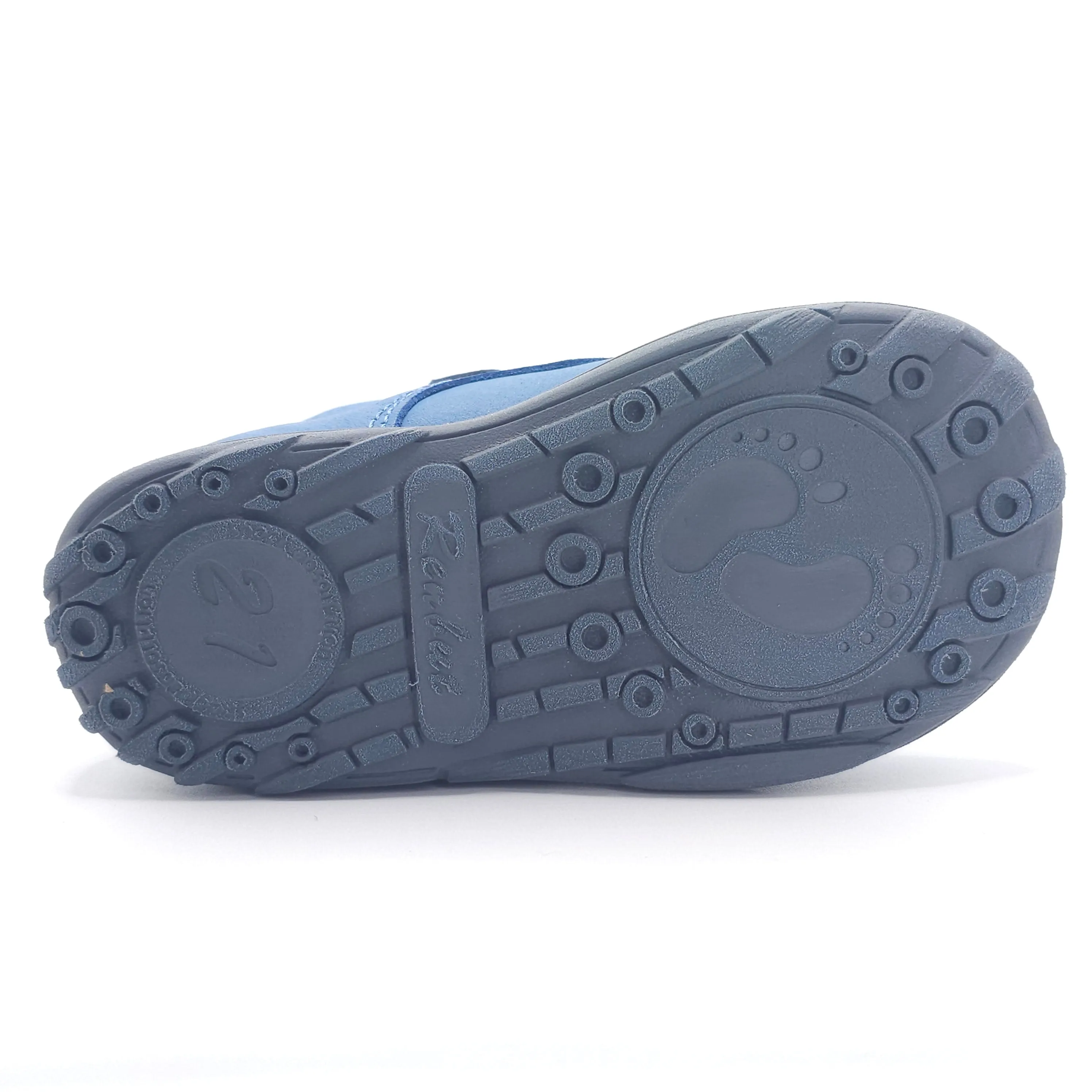 Boys Double Velcro Shoe In Blue