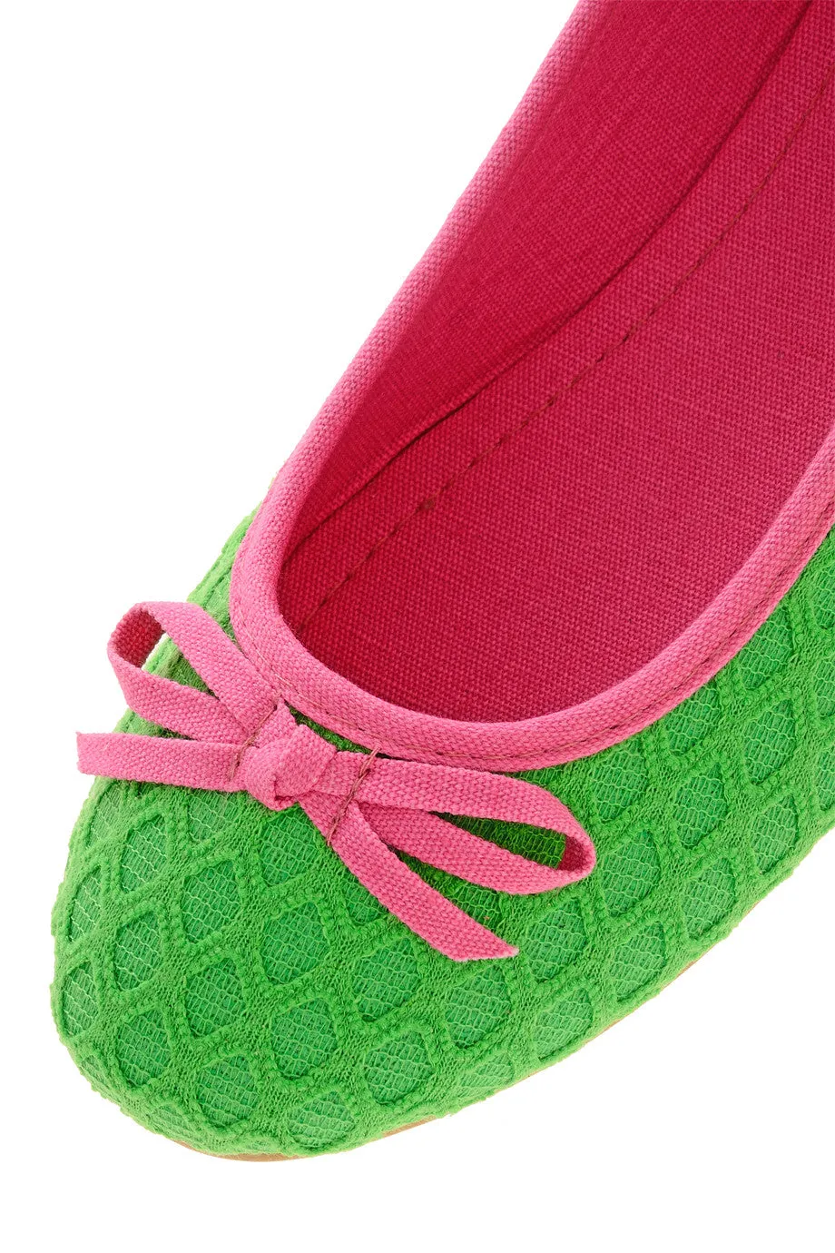 BRIGHT DUET Green Ballerinas