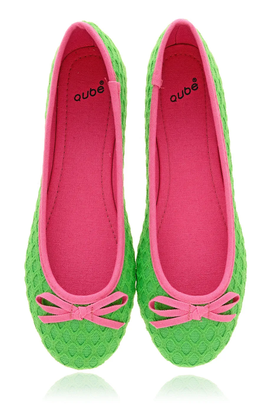 BRIGHT DUET Green Ballerinas