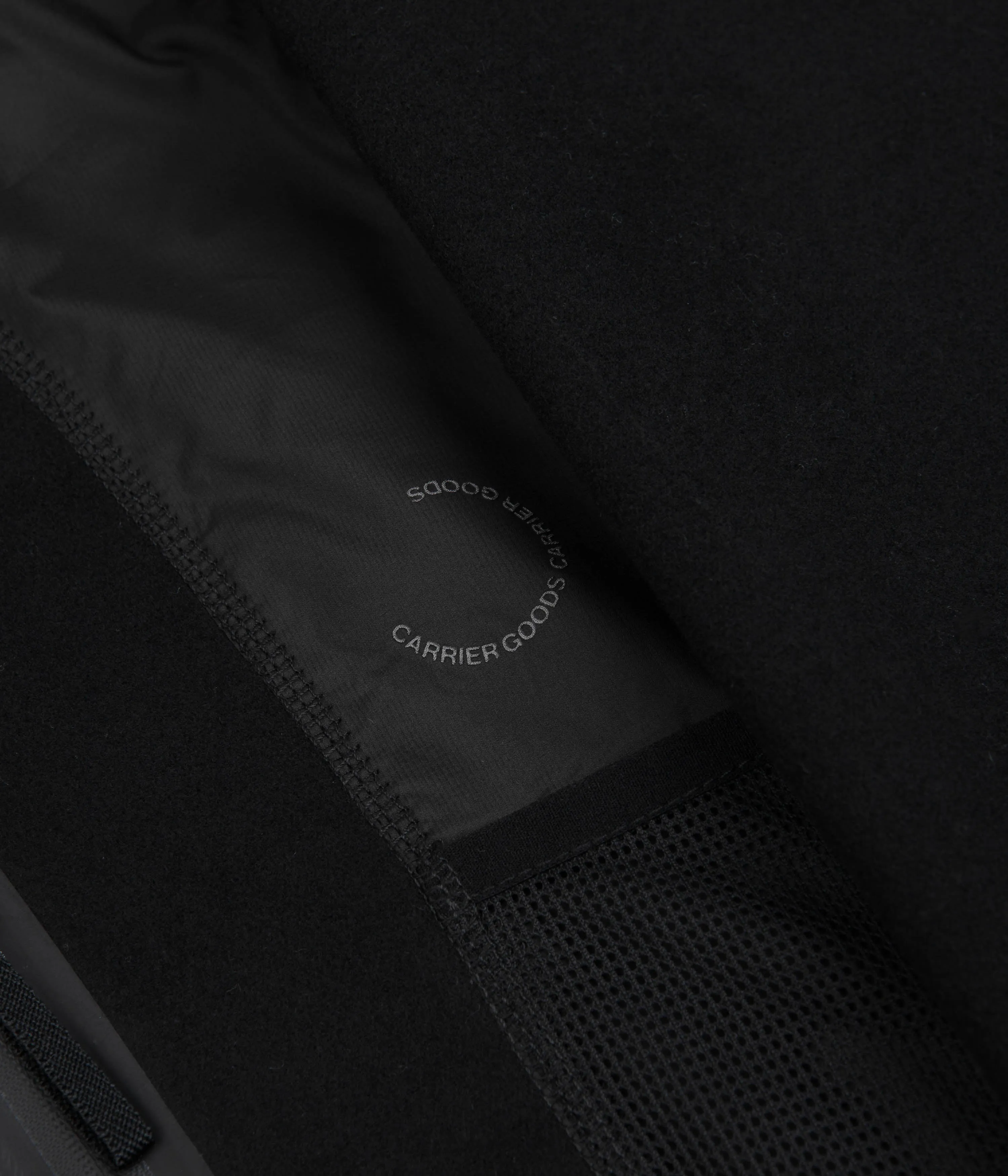 Carrier Goods Bonded Melton Track Jacket - Black