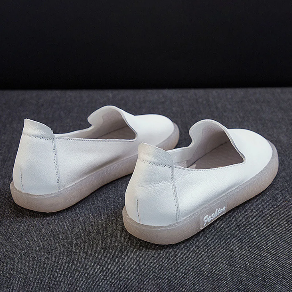 Casual Soft Women's Flats-White | 35-41