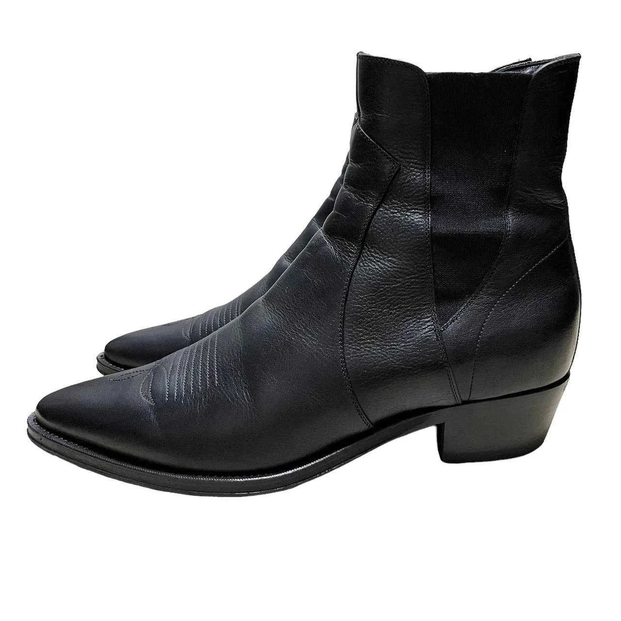 CELINE セリーヌ 19AW Camargue Western Chelsea Boot カマルグ ウエスタンチェルシーレザーブーツ