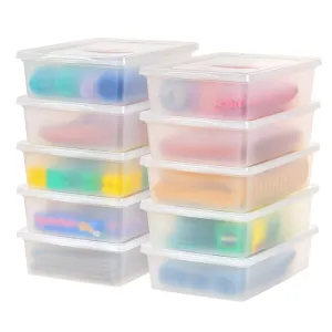 Clear Storage Box - 28 QT, 10 Pack