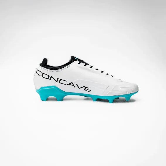 CONCAVE Halo v2 FG Football Boot - White/Cyan/Black - Mens - Adult