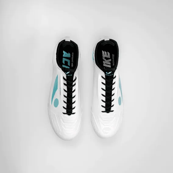 CONCAVE Halo v2 FG Football Boot - White/Cyan/Black - Mens - Adult