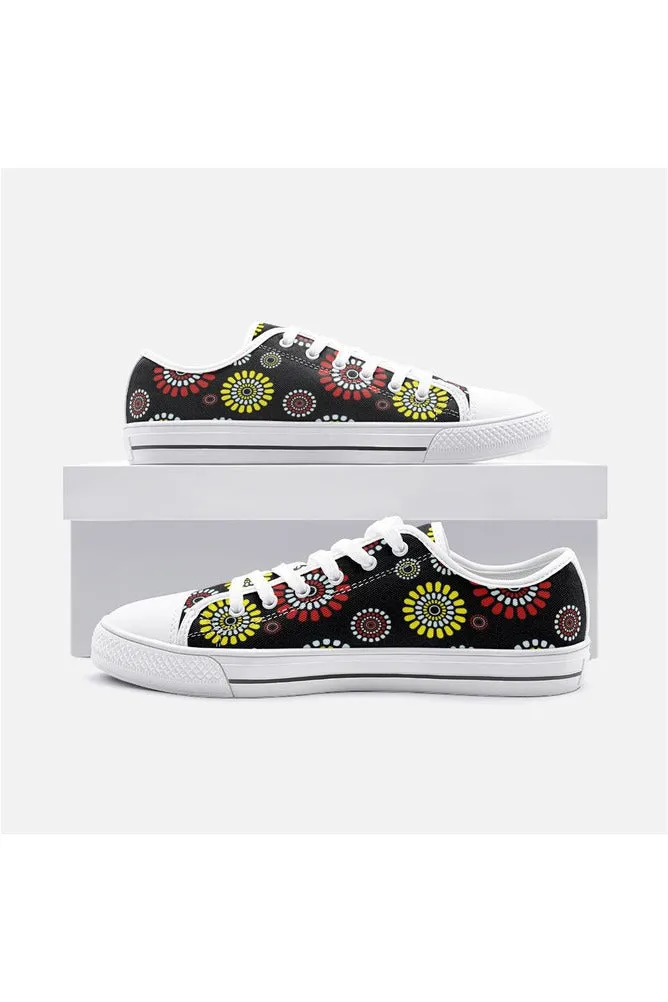 Daisy Wheel Unisex Low Top Canvas Shoes