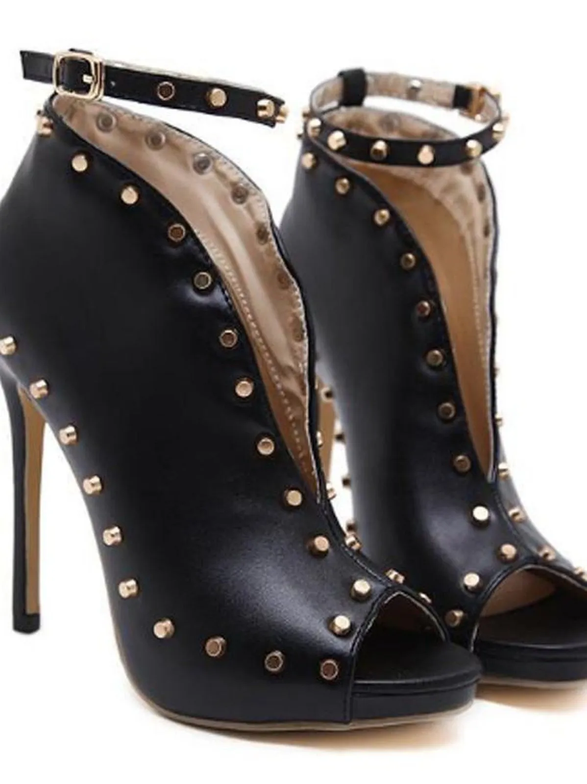 DAMILOLA - STUD ANKLE HEELS