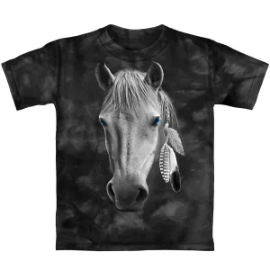 Dawhud Direct Horse Tie-Dye Adult Tee Shirt (Adult XL