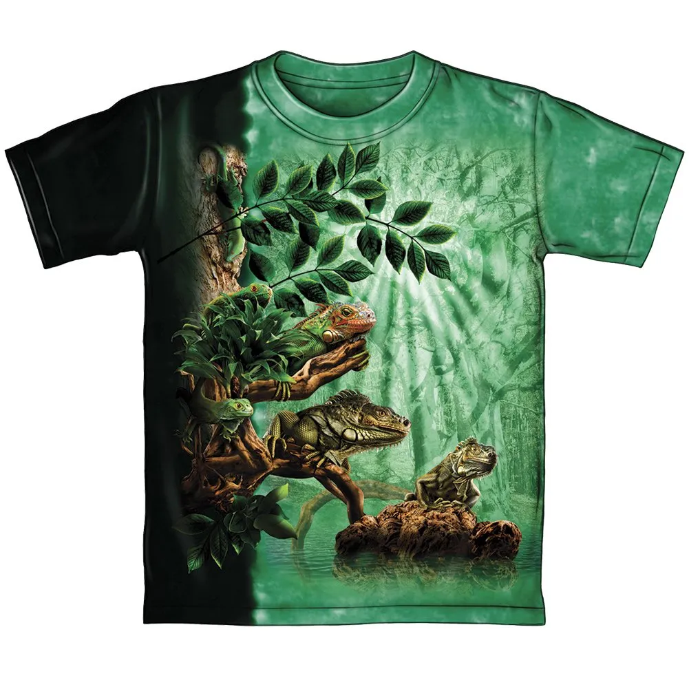 Dawhud Direct Iguana Tie-Dye T-Shirt (Adult XL