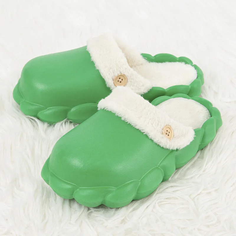 Detachable Shoes Winter Slippers For Women Waterproof Slippers