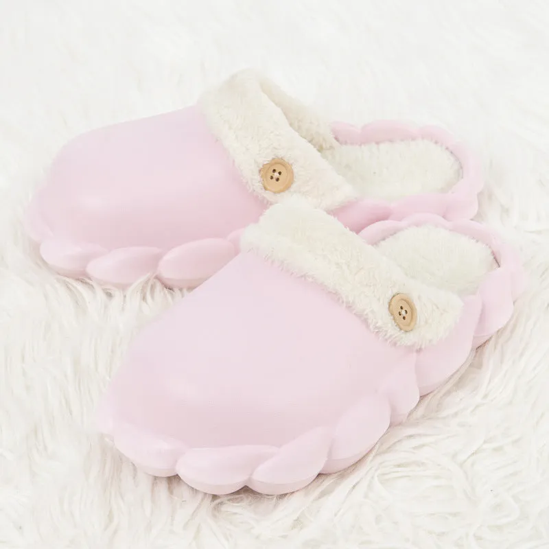 Detachable Shoes Winter Slippers For Women Waterproof Slippers