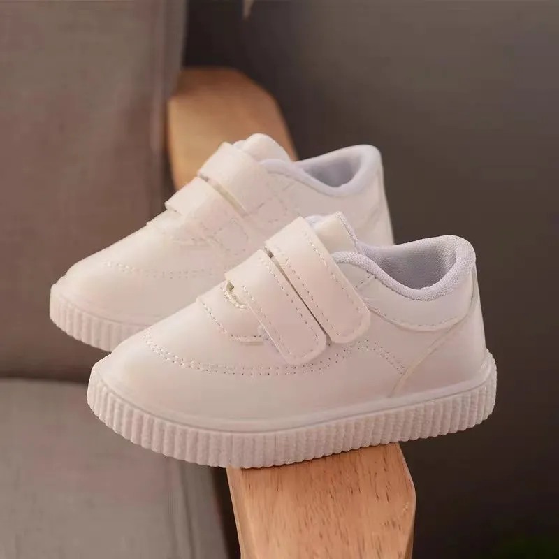 Fashion High Quality Boys White Toddler Sneaker Children Flat Shoes