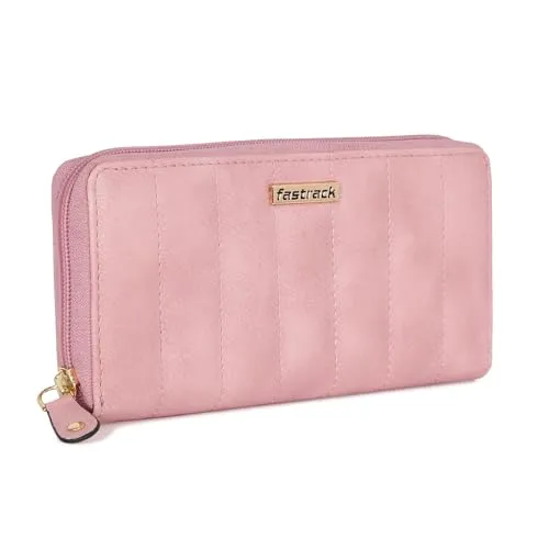 Fastrack Faux Leather Women Western Wallet(Pink)