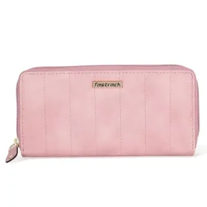 Fastrack Faux Leather Women Western Wallet(Pink)