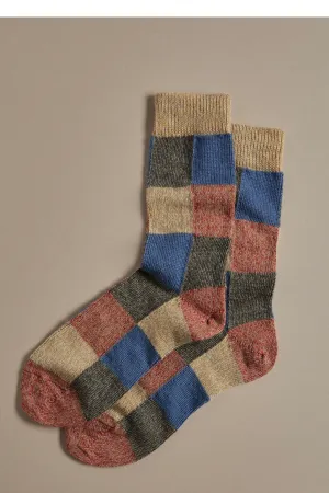 Fine Merino Wool Socks | Colour Patchwork