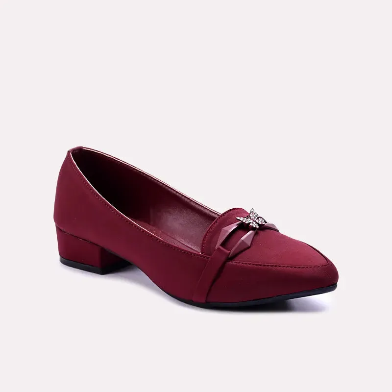 Franka Maroon Fancy Pumps 0431035