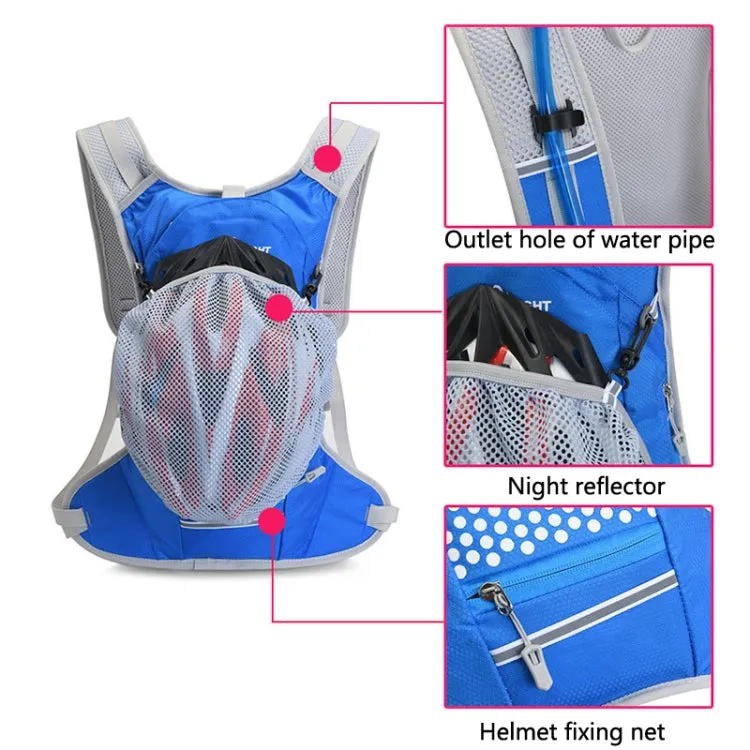 FREE KNIGHT FK0215S Outdoor Cycling Water Bag Vest Hiking Water Supply Backpack with 2L Drinking Bag(Rose)