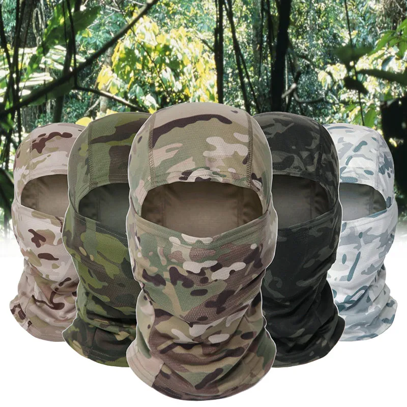 Full/Half Face Mask Windproof Anti-UV Protection Camouflage Face Mask